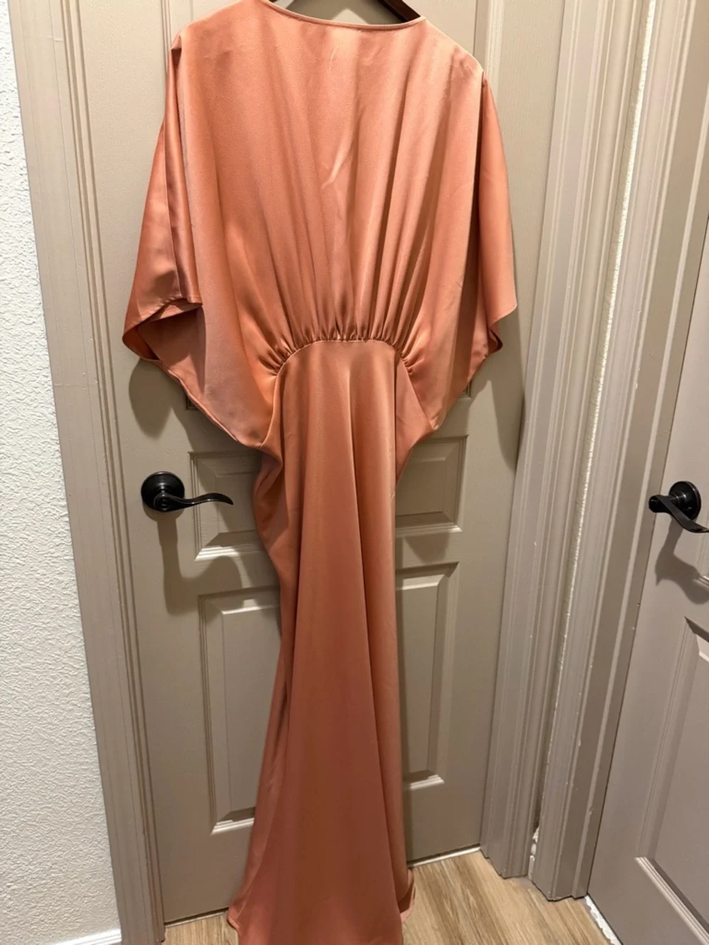 BHLDN Rust-Orange Satin Dress with Label - Picture 5 of 6